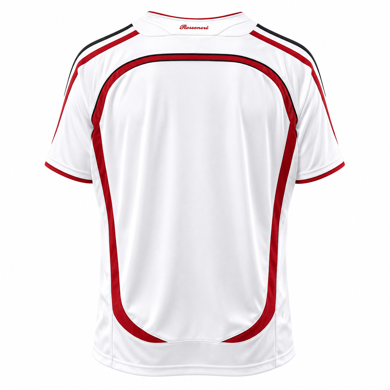 AC Milan 2007 UEFA Champions League Final Away Retro Football Jersey