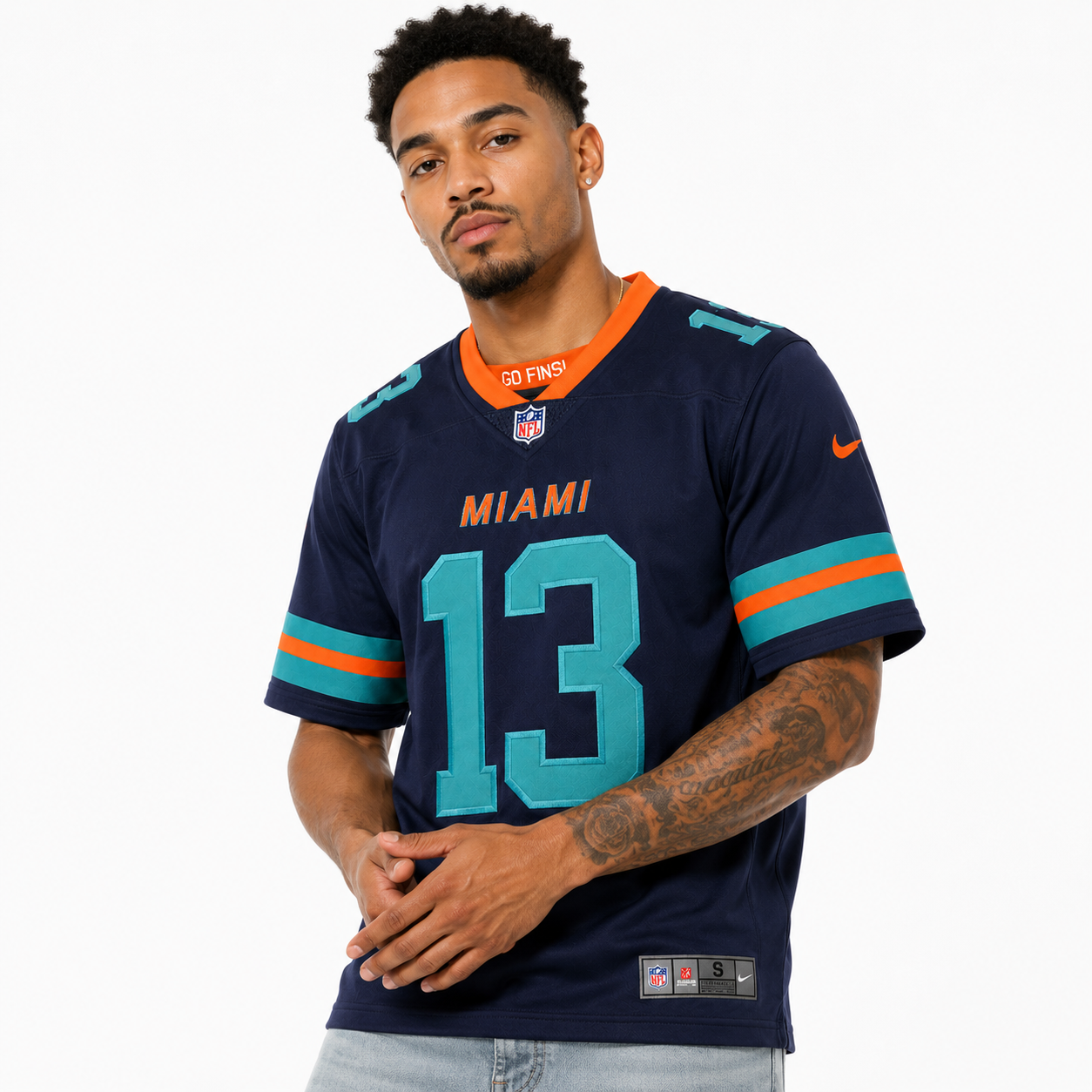 Miami Dolphins Midnight Navy #13 Fan Edition NFL Jersey