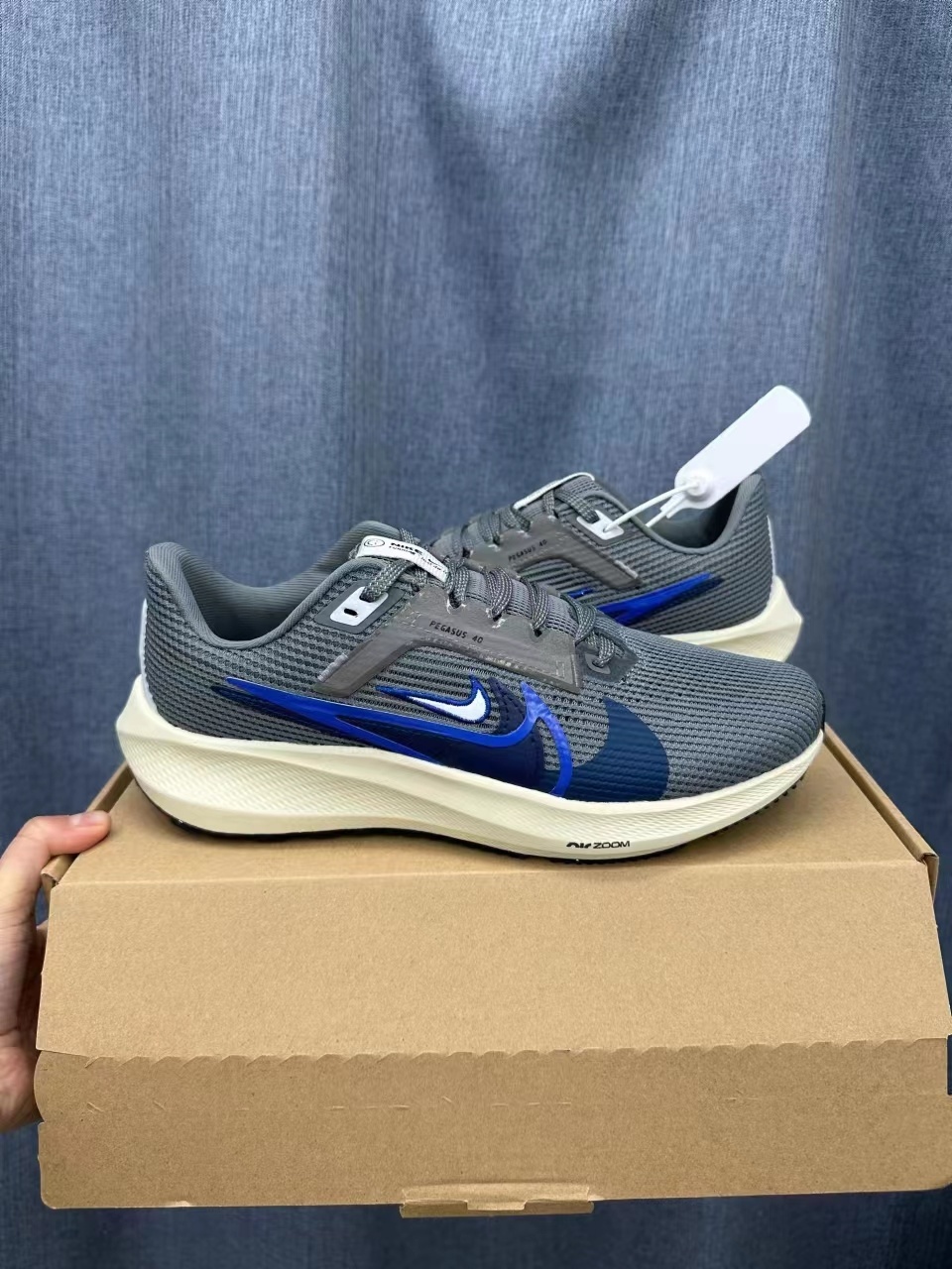Nike Pegasus Ash, White and Black