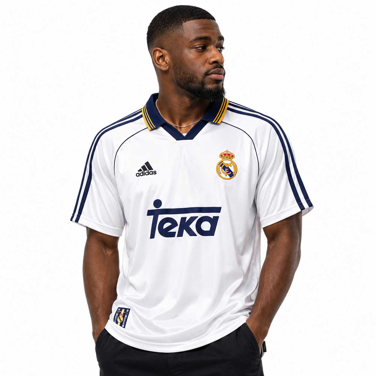 Real Madrid 1998/00 Home Retro Football Jersey