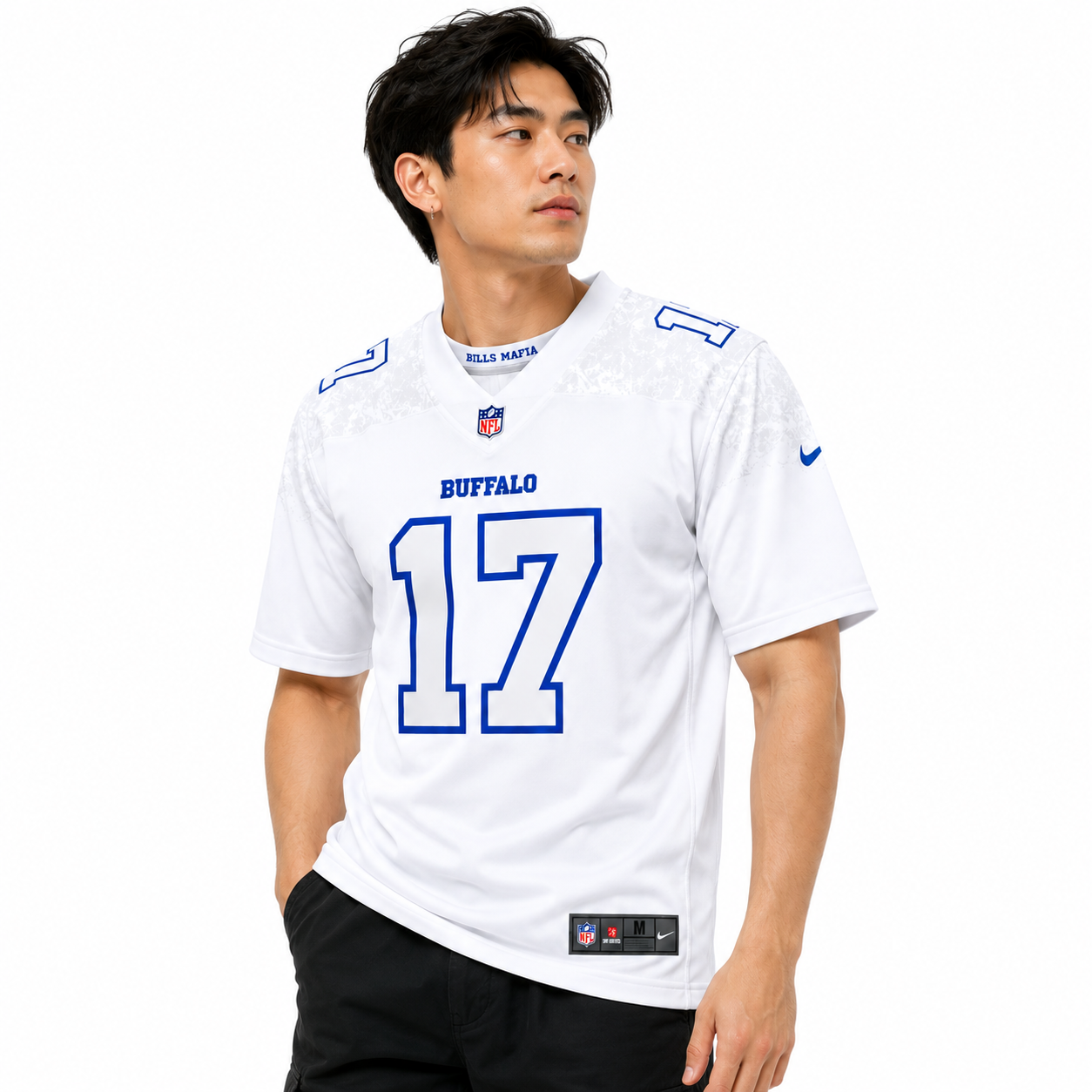 Buffalo Bills Buffalo Bills White #17 Fan Edition NFL Jersey