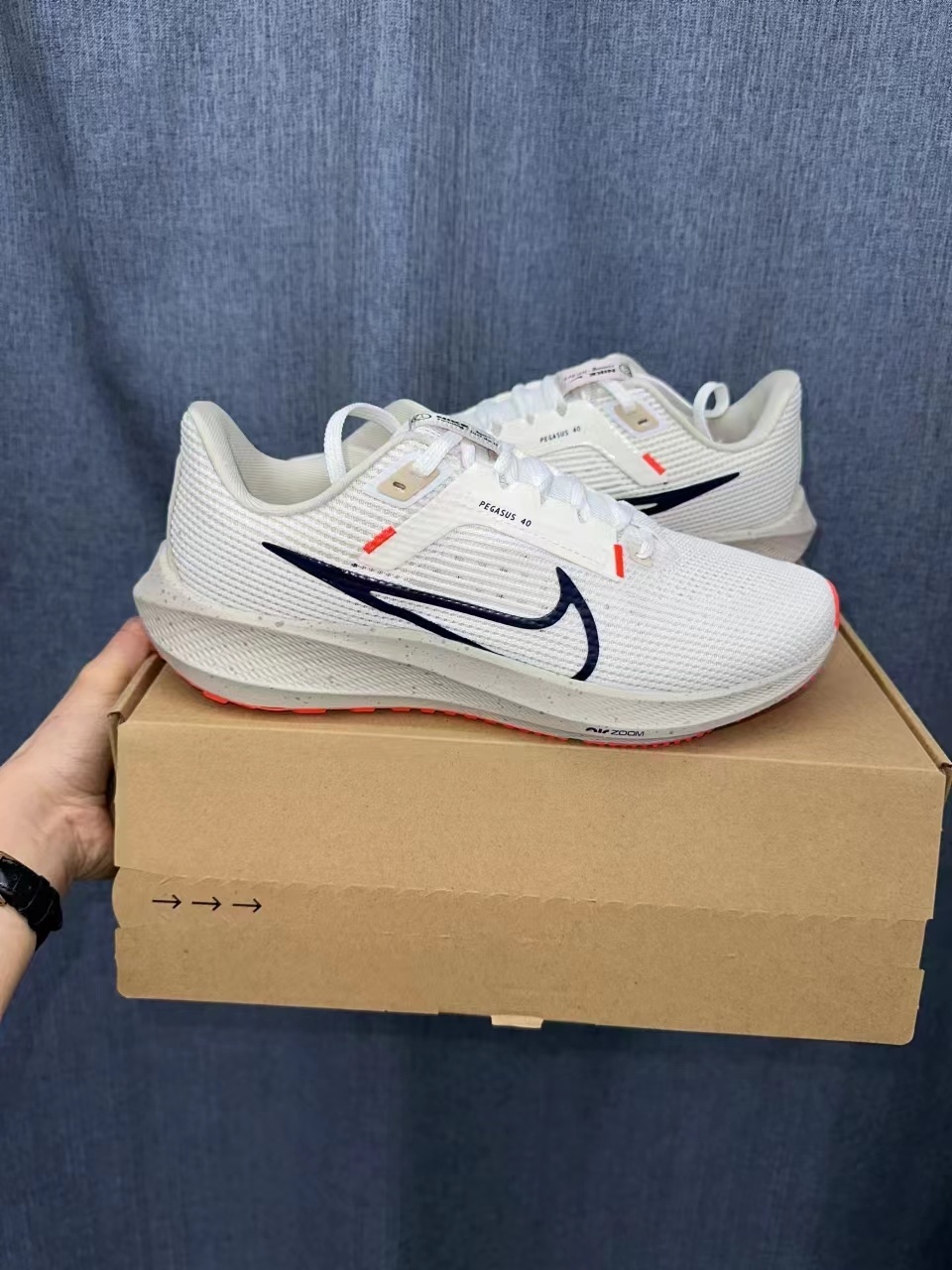 Nike Pegasus White and Orange