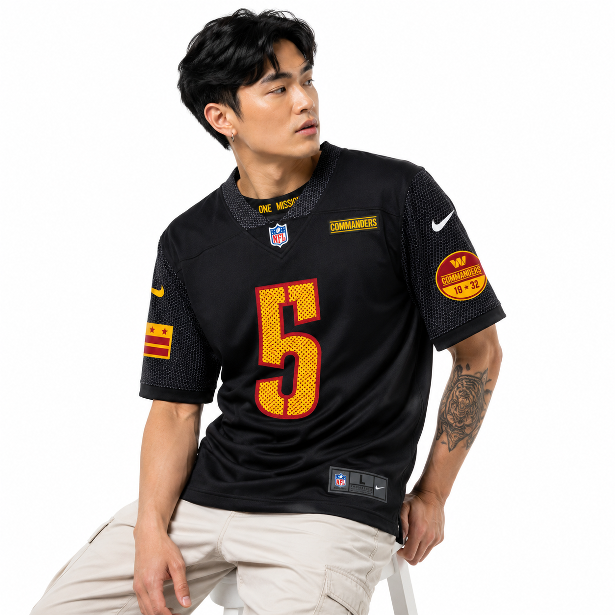 Washington Commanders Black Alternate #5 Fan Edition NFL Jersey