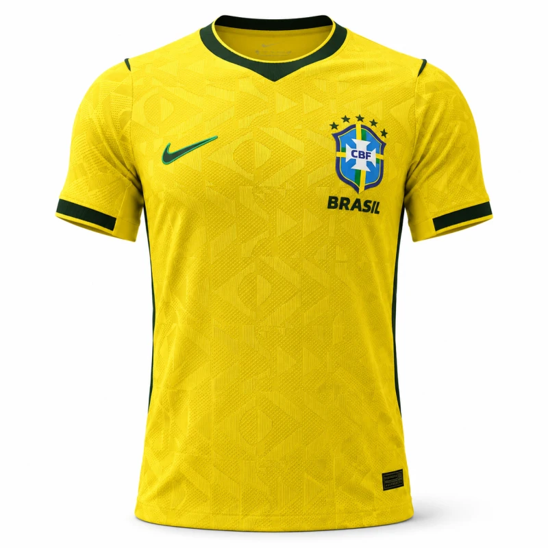 Brazil Home National Football Team Jersey
