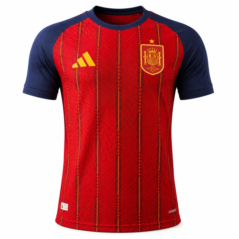 Spain Home National Football Team Jersey