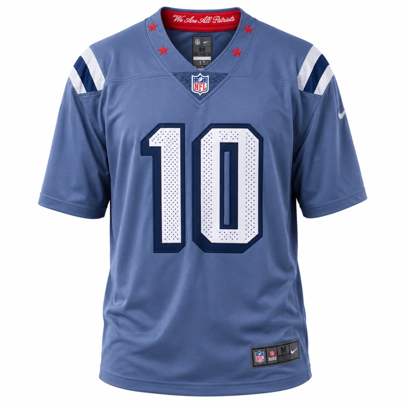 New England Patriots Heritage Blue #10 Fan Edition NFL Jersey