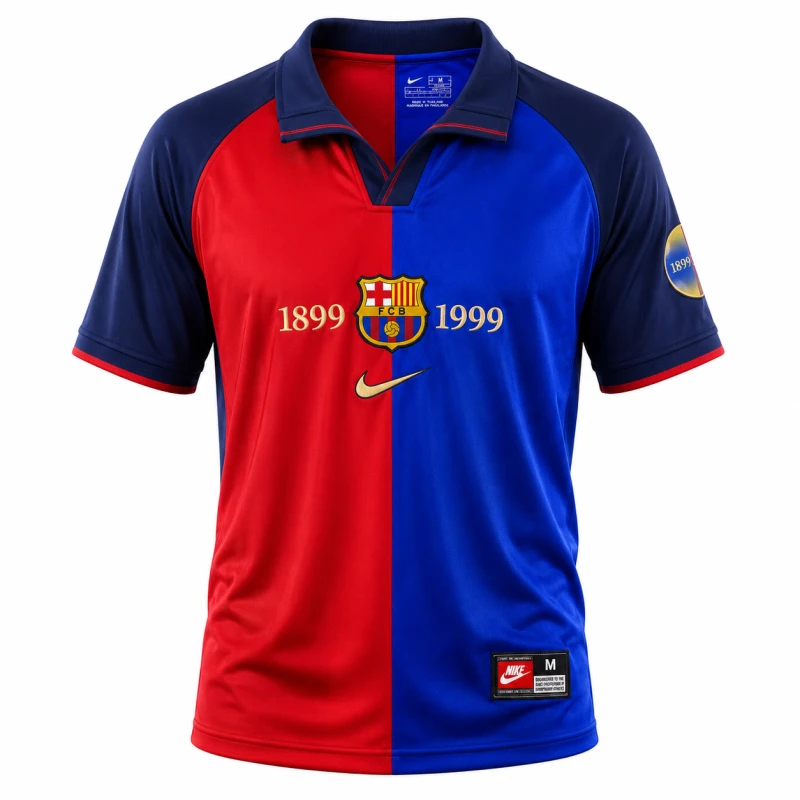 FC Barcelona 1899–1999 Centenary Home Retro Football Jersey
