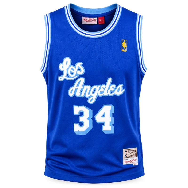 Hardwood Classics Edition (Shaquille O’Neal era throwback) Away Jersey (Blue Hardwood Classics)